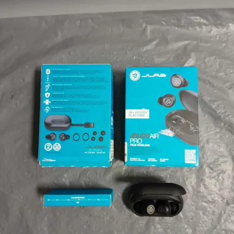BOXED JLAB X2 JBUDS AIR PRO TRUE WIRELESS EARBUDS IN BLACK