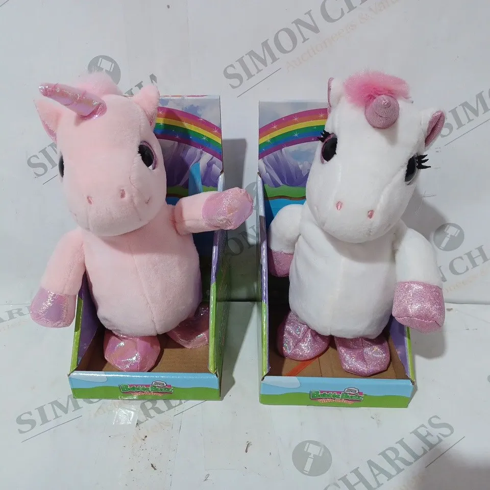 SET OF 2 BUBBLE BUDZ UNICORNS