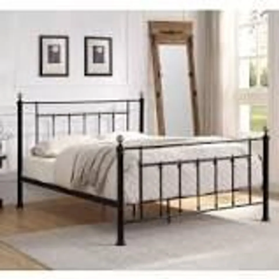 BOXED METAL BED FRAME - DOUBLE 4'6