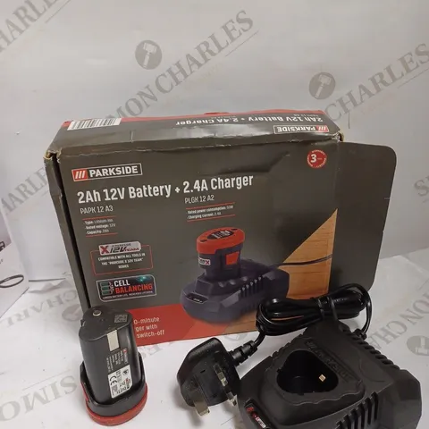 PARKSIDE 12V BATTERY & CHARGER SET