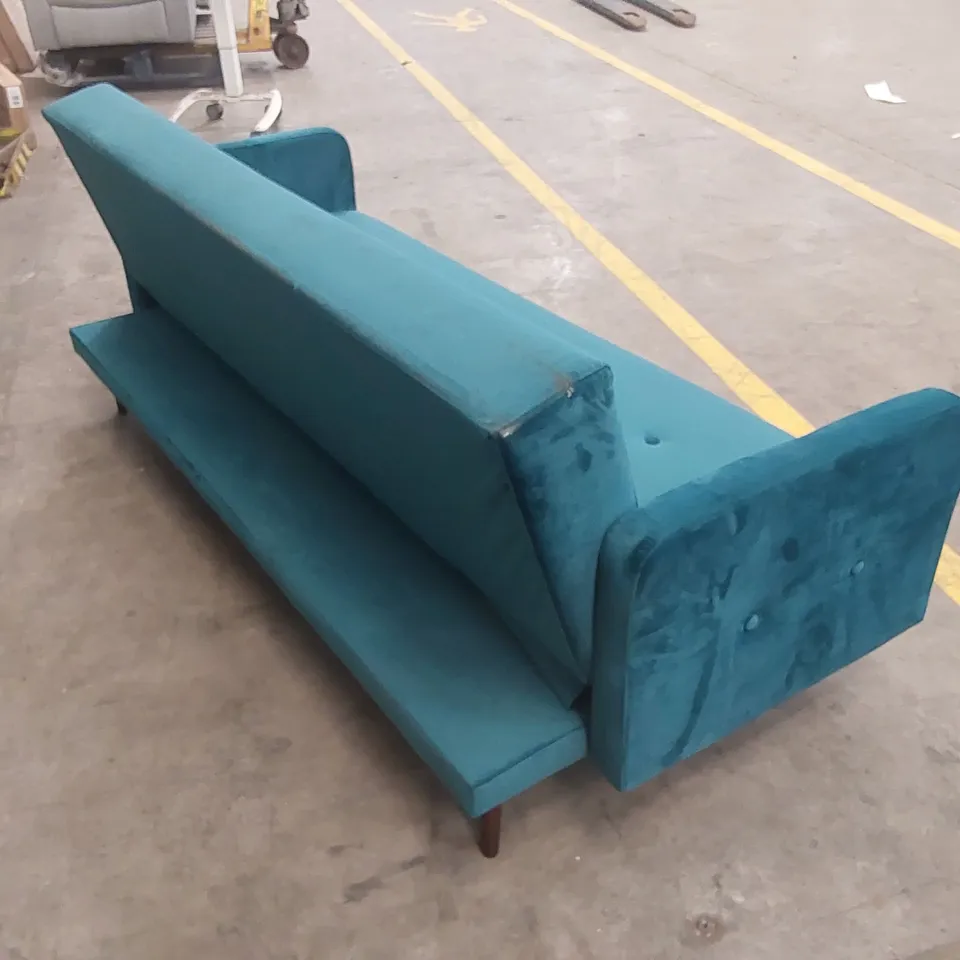 CADIZ VELVET SOFA BED - TEAL RRP £449