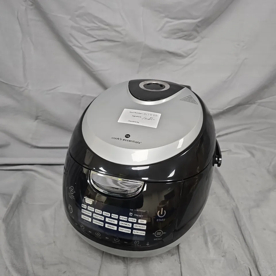 COOK'S ESSENTIALS MULTI COOKER WITH 18 PROGRAMMABLE FUNCTIONS