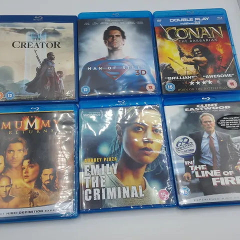 LOT OF 18 ASSORTED BLUE-RAYS AND DVDS TO INCLUDE AVATAR, AMERICAN NINJA BOX SET AND MAN OF STEEL