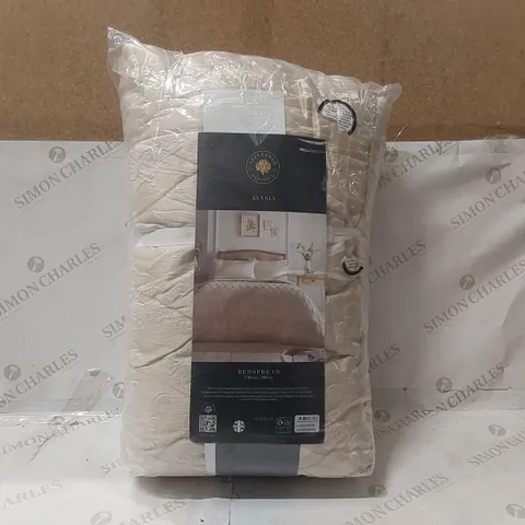 BAGGED POLYESTER FLORAL BEDSPREAD - 230 x 200cm