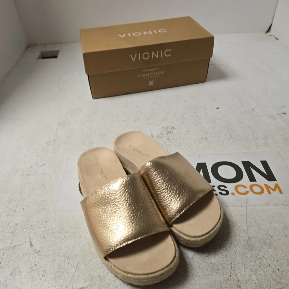 VIONIC YASMINA BRONZE LEA SANDALS – UK 3 (US 5, EU 35) WOMEN'S