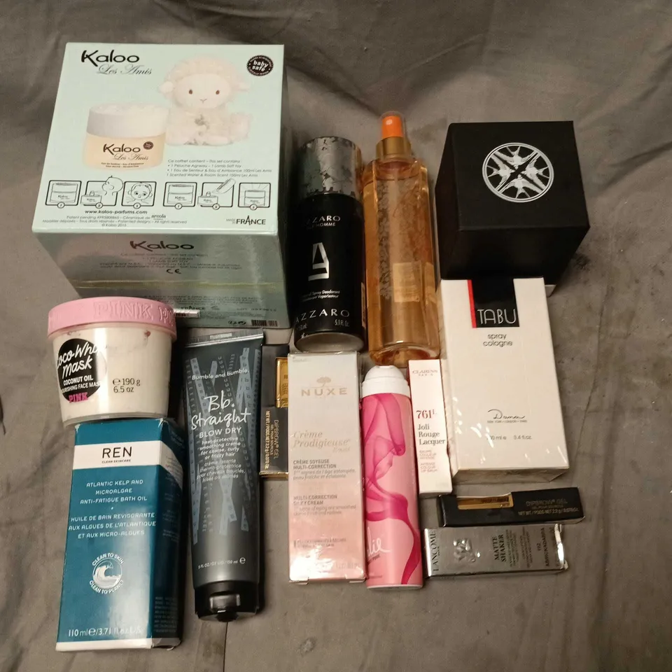 LOT OF APPROXIMATELY 25 ASSORTED HEALTH AND BEAUTY ITEMS TO INCLUDE COCONUT MASK, TABU SPRAY COLOGNE AND NUXE MULTI CORRECTION