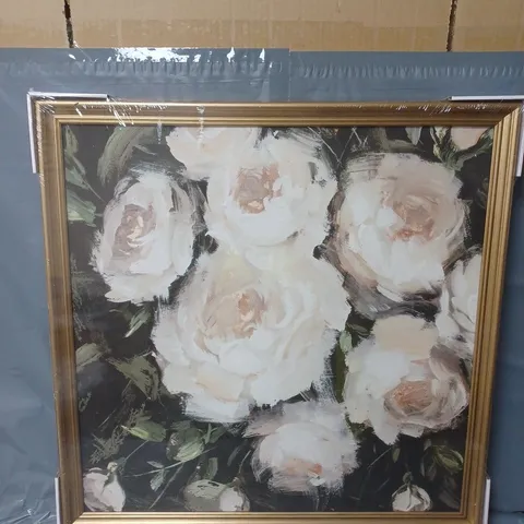 FRAMED CANVAS TRADITION FLORAL PRINT 60X60CM
