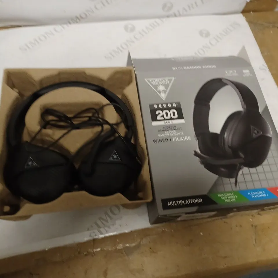 BOXED MULTIPLATFORM TURTLE BEACH RECON200 GEN 2 WIRED HEADSET
