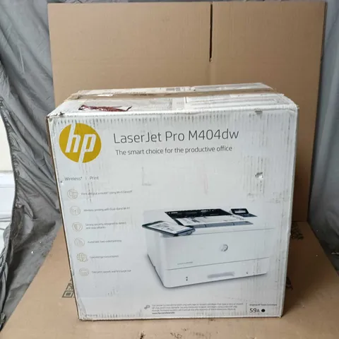HP LASER JET PRO M404DW PRINTER BOXED WITH PLUG AND ACCESSORIES