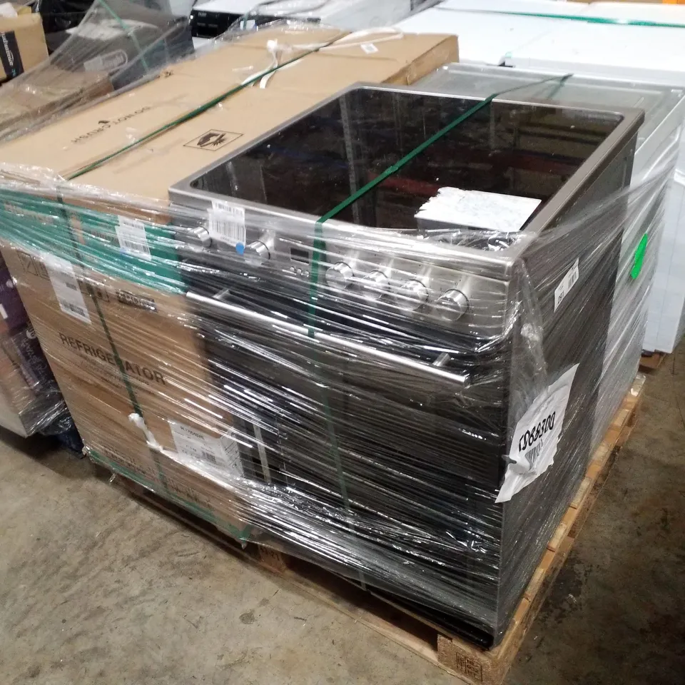 PALLET OF APPROXIMATELY 4 UNPROCESSED RAW RETURN WHITE GOODS TO INCLUDE;