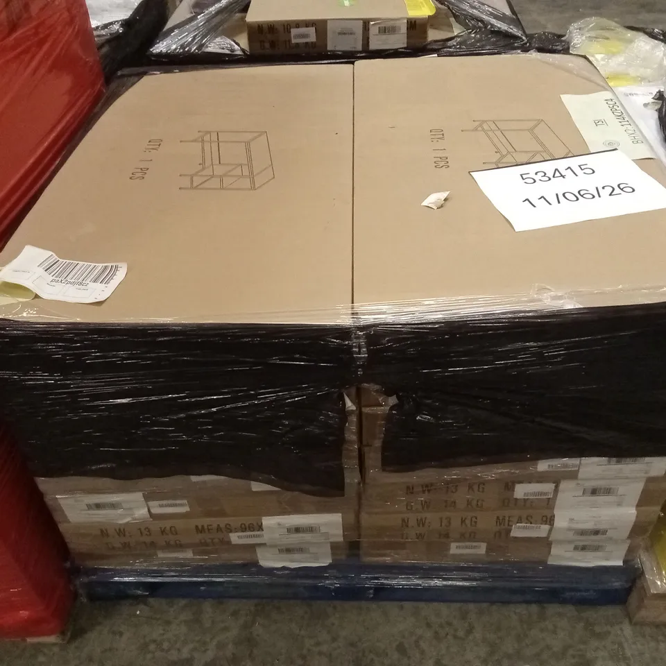 PALLET OF APPROXIMATELY 14 COMPUTER DESKS