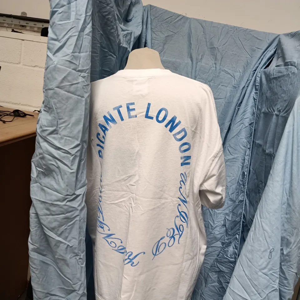 PICANTE LONDON DOSE T-SHIRT WHITE/BLUE LARGE