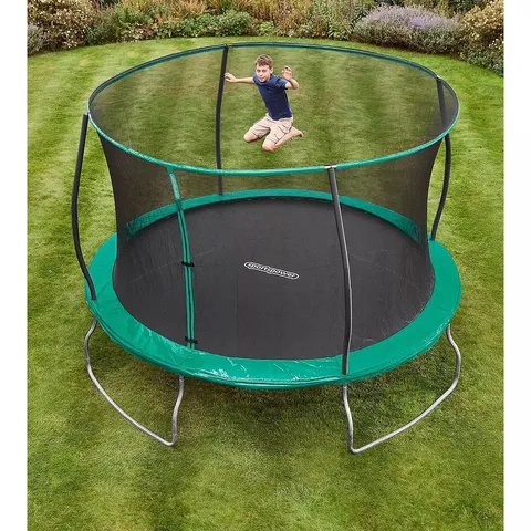 BOXED SPORTSPOWER 10FT TRAMPOLINE WITH EASI-STORE (1 BOX)