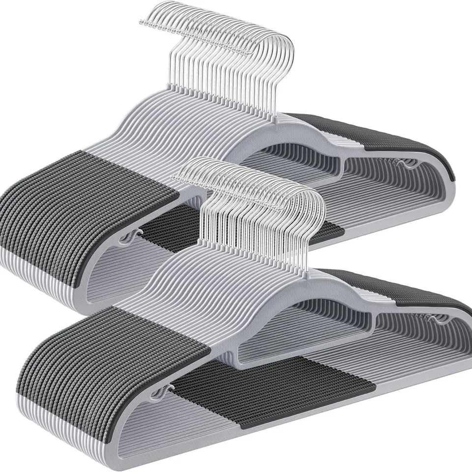 BOXED SONGMICS COAT HANGERS, PACK OF 50 - GREY