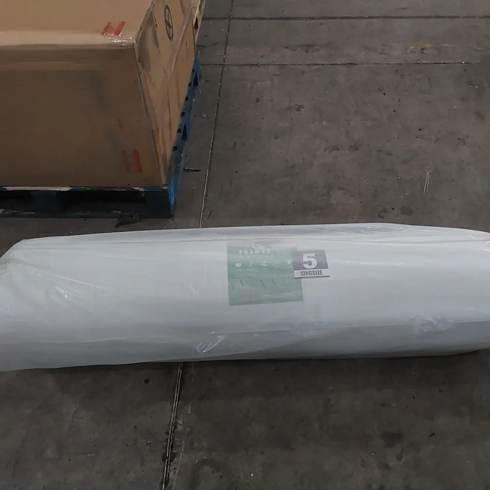 QUALITY BAGGED AND ROLLED FOAMEX 17 5FT KING SIZE MATTRESS 