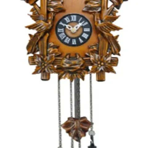 BOXED WAYLAN SOLID WOOD WALL CLOCK