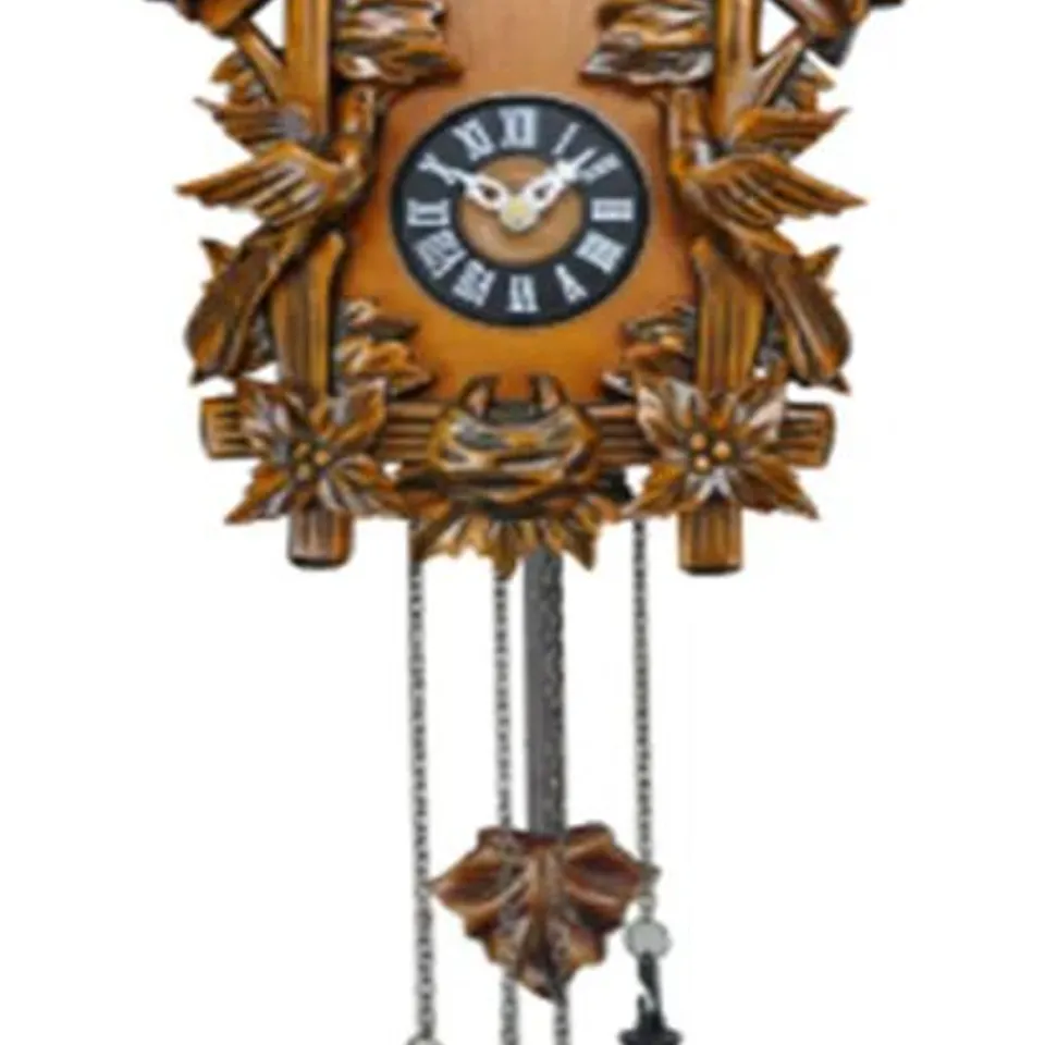 BOXED WAYLAN SOLID WOOD WALL CLOCK