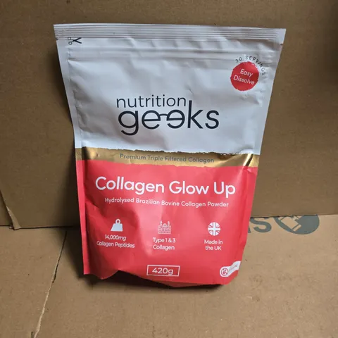 NUTRITION GEEKS COLLAGEN GLOW UP UNFLAVOURED (420G)