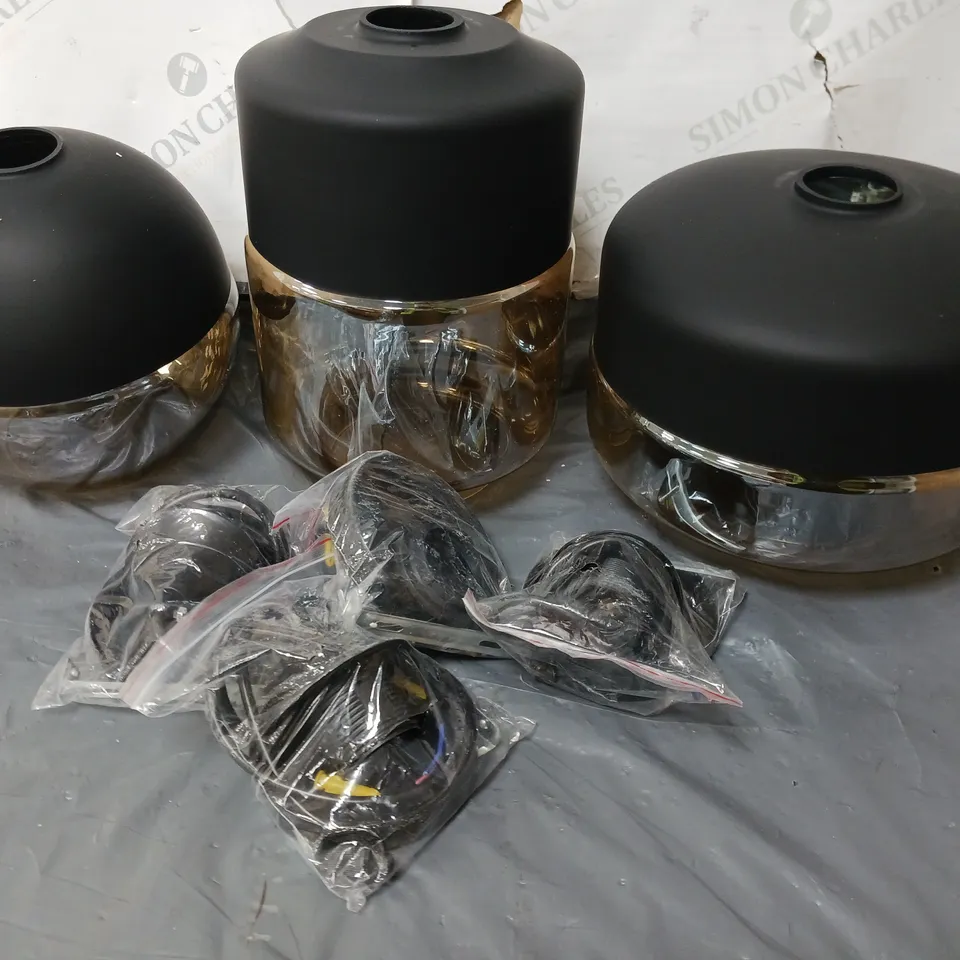 BOXED DESIGNER GLASS LAMP SHADE COLLECTION - COLLECTION ONLY 