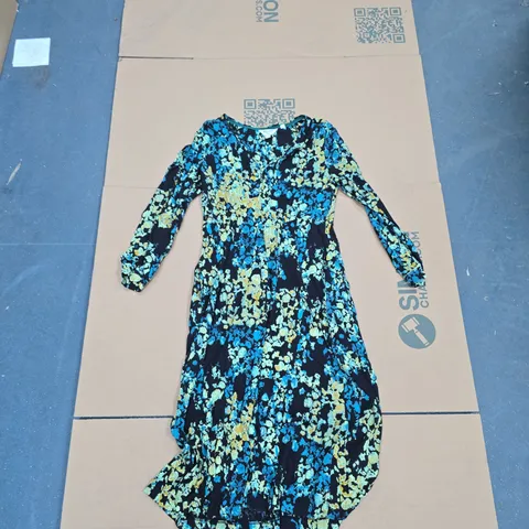 WHITE STUFF WOMEN'S FLORAL DRESS – PETITE UK 12P (EU 40P, US 8P)