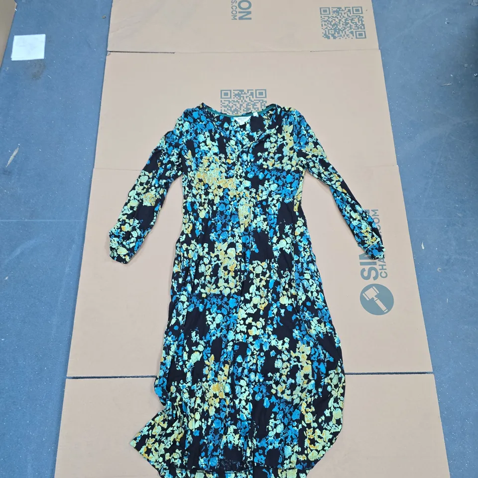 WHITE STUFF WOMEN'S FLORAL DRESS – PETITE UK 12P (EU 40P, US 8P)