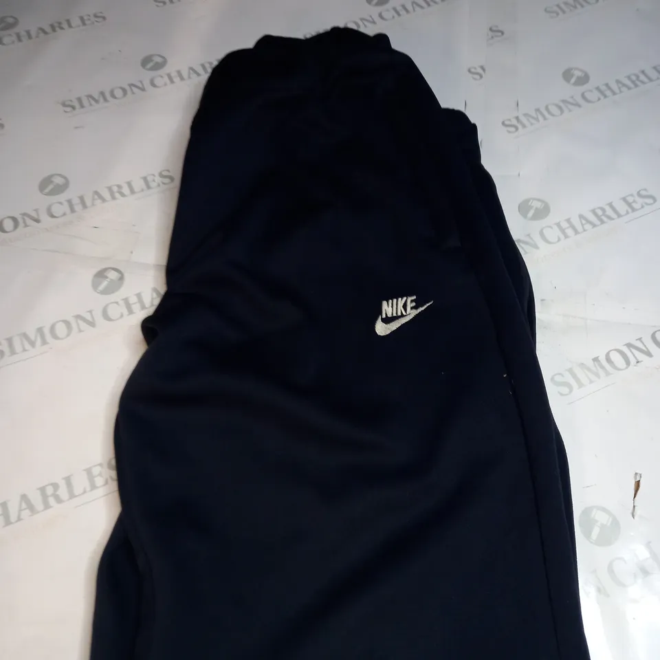 NIKE LOGO CASUAL NAVY TRACKSUIT BOTTOMS SIZE L