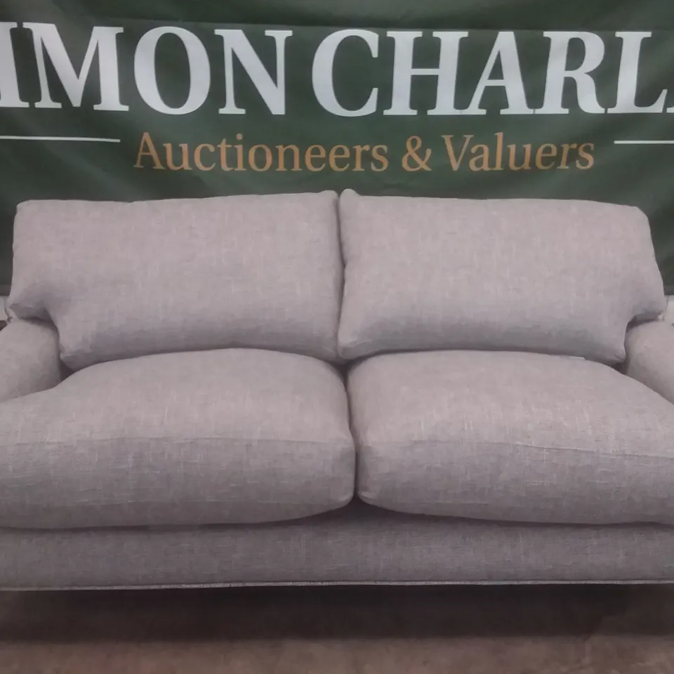 QUALITY BRITISH DESIGNER LOUNGE CO. ROSE 2.5 SEATER SOFA GREY FABRIC
