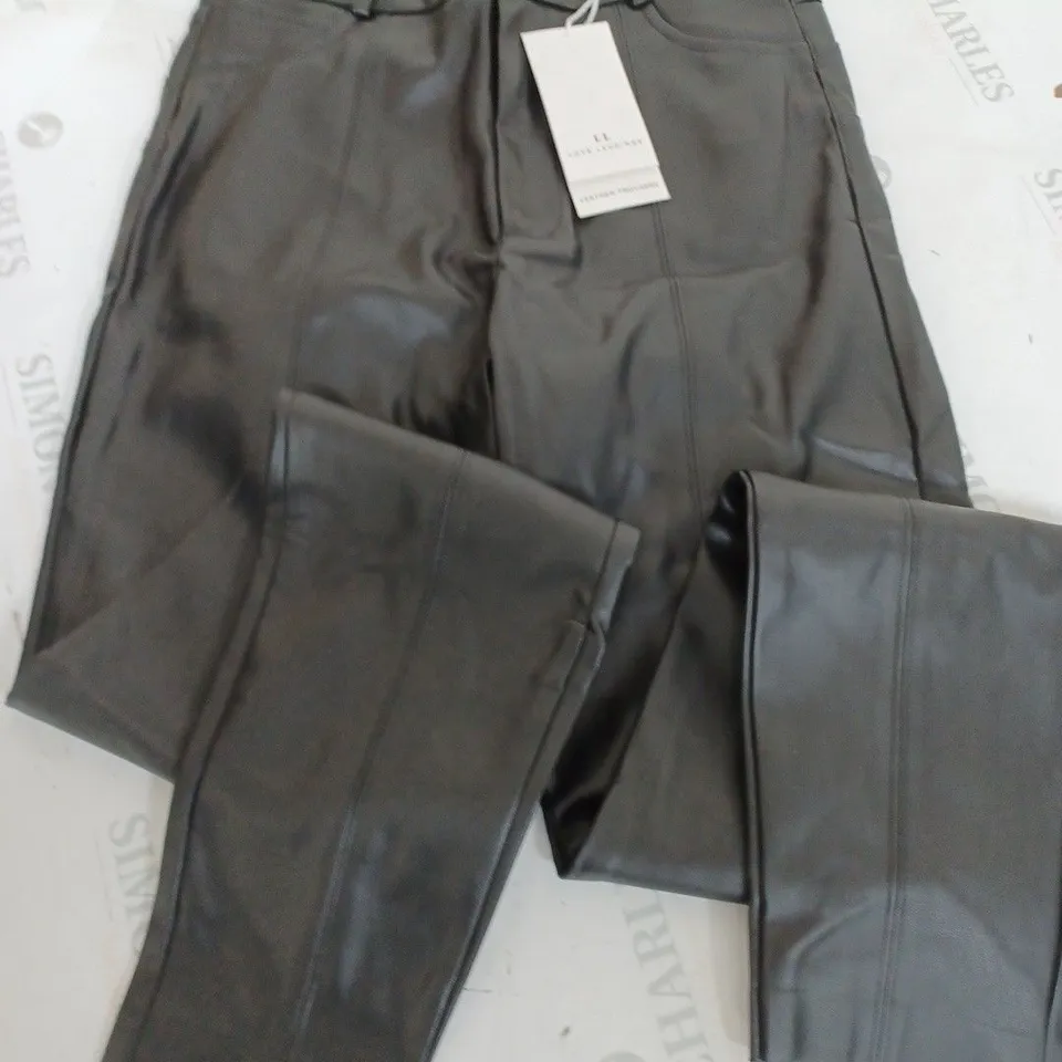 LOVE LEGGINGS LEATHER TROUSERS - UK 10