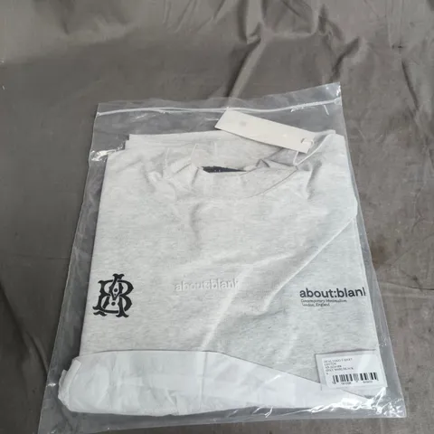 BAGGED ABOUT:BLANK DUAL LOGO T-SHIRT – SIZE S