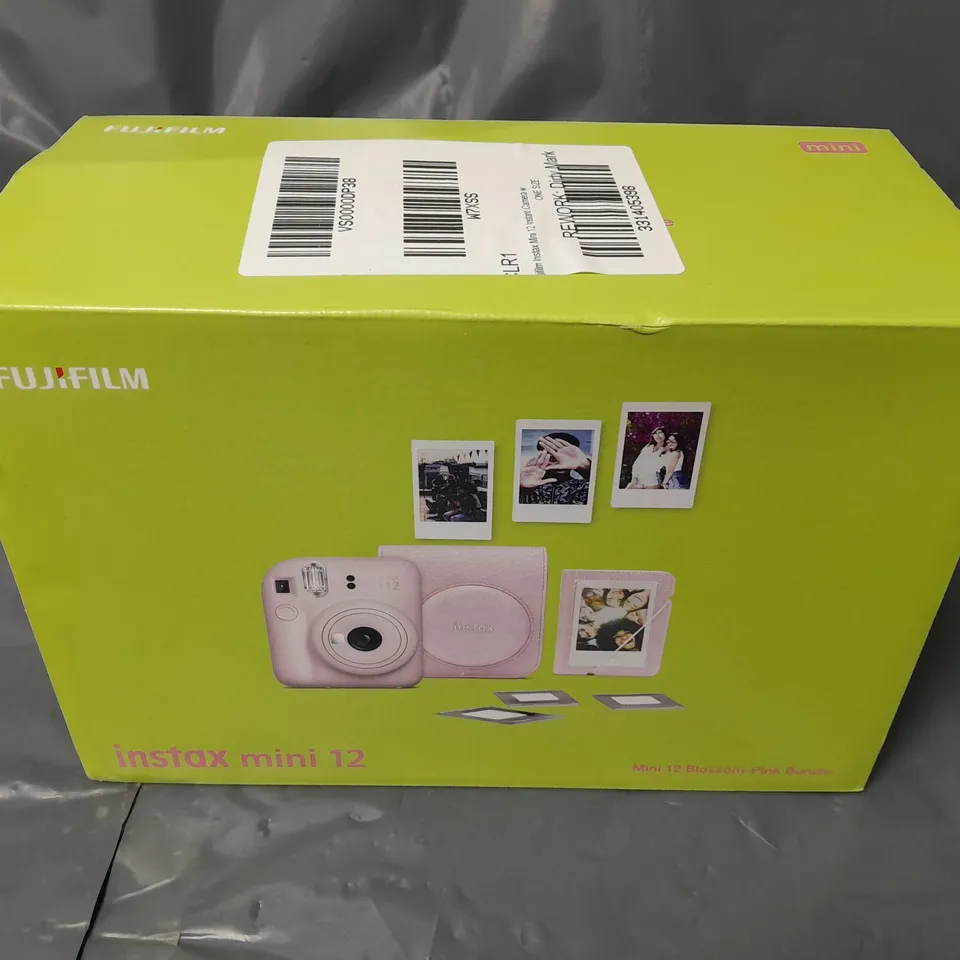 BOXED FUJIFILM INSTAX MINI 12 INSTANT CAMERA - PINK 