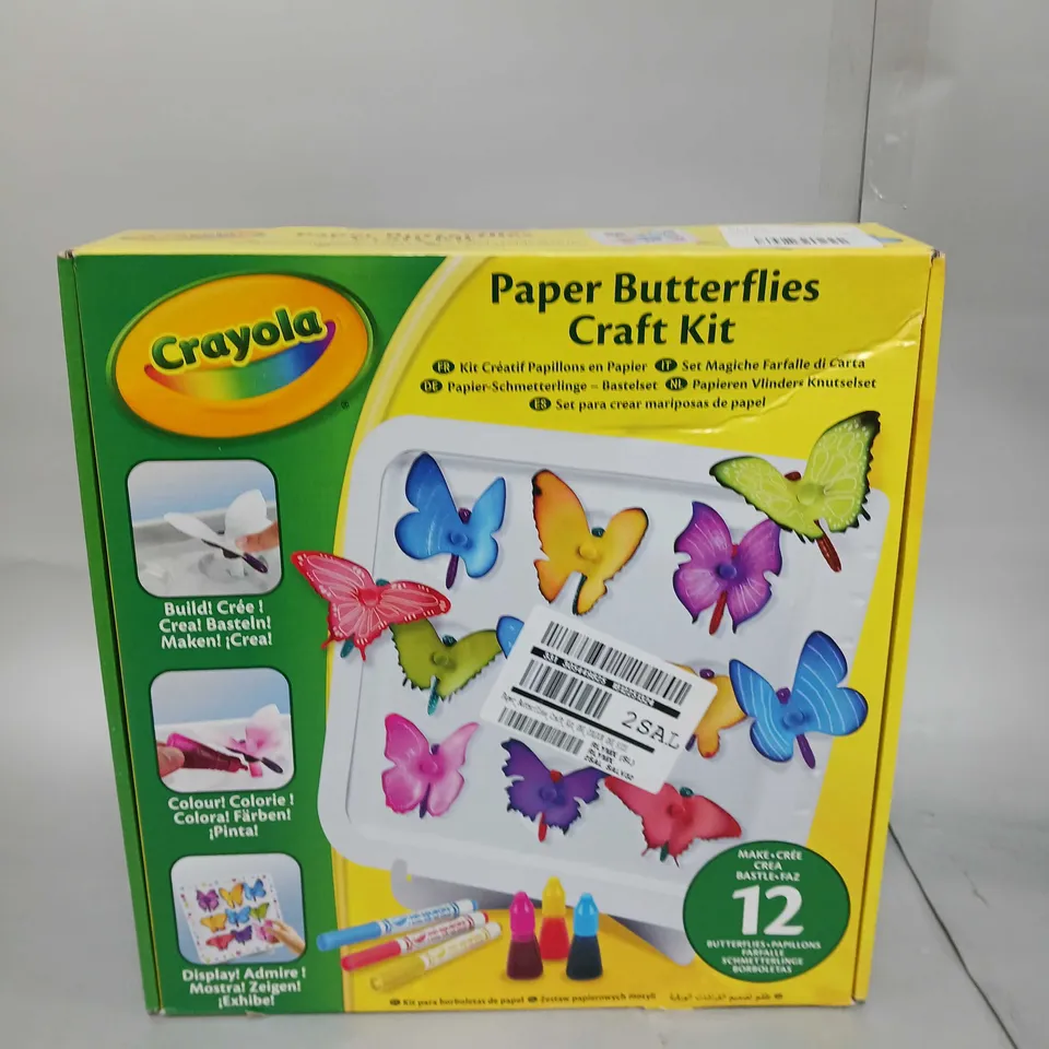 BOXED AND SEALED CRAYOLA PAPER BUTTERFLIES CRAFT KIT RRP £17.99