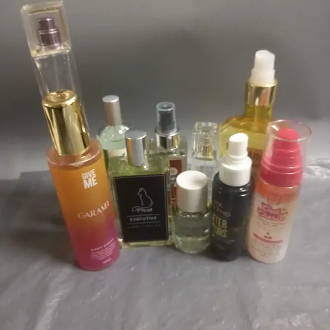 BOX OF APPROX 10 ASSORTED FRAGRANCES TO INCLUDE - DKNY - THE WHITE COMPANY - HAWAIIAN TROPIC - ETC