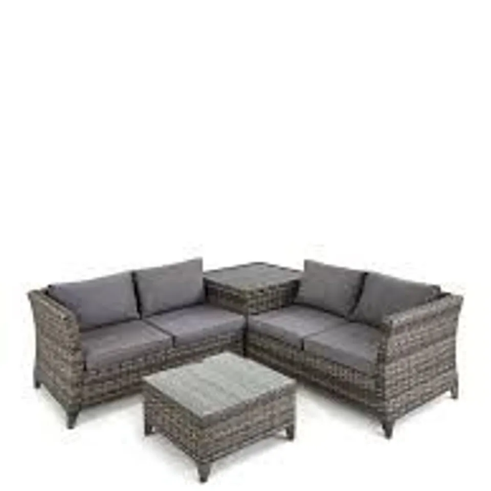 BOXED GRADE 1 ARUBA 4 SEATER CORNER SET (2 BOXES)