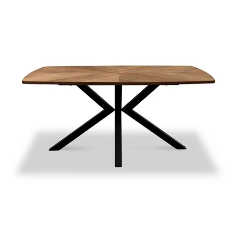 BOXED ZANE DINING TABLE 160cm, LIGHT WOOD EFFECT (1 BOX)
