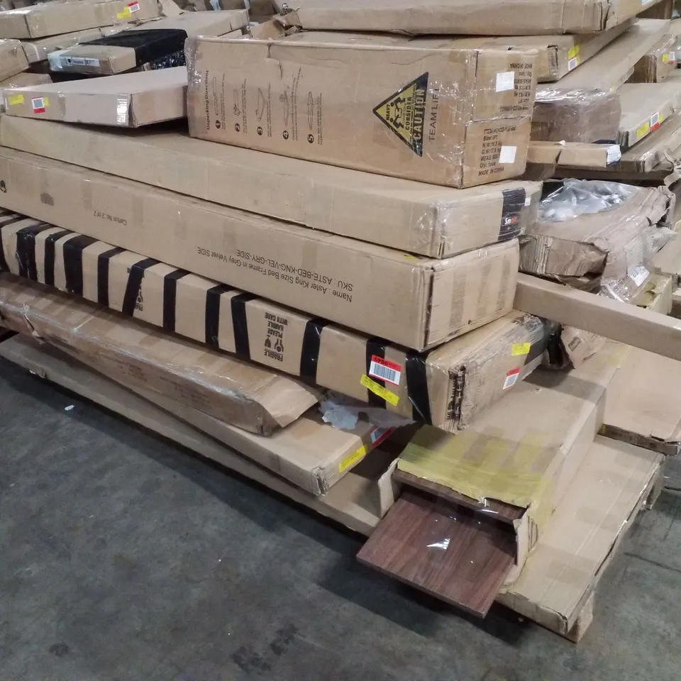 PALLET CONTAINING ASSORTED FLATPACK FURNITURE PARTS