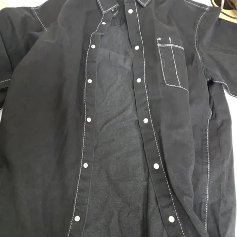WEEKDAY COTTON BLEND GRIFFITH DENIM OVERSIZED SHIRT - M