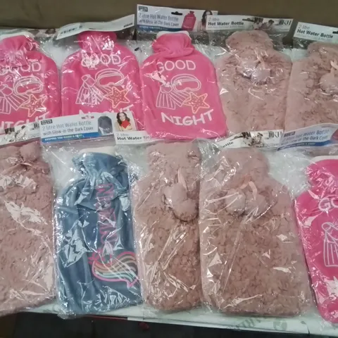 BOX CONTAINING 10 BRAND NEW 2 LITRE HOT WATER BOTTLES