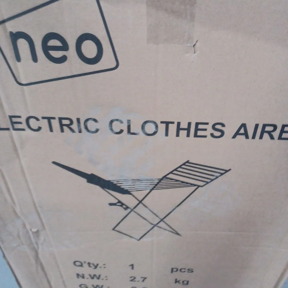 BOXED NEO ELECTRIC CLOTHES AIRER (1 BOX) - COLLECTION ONLY