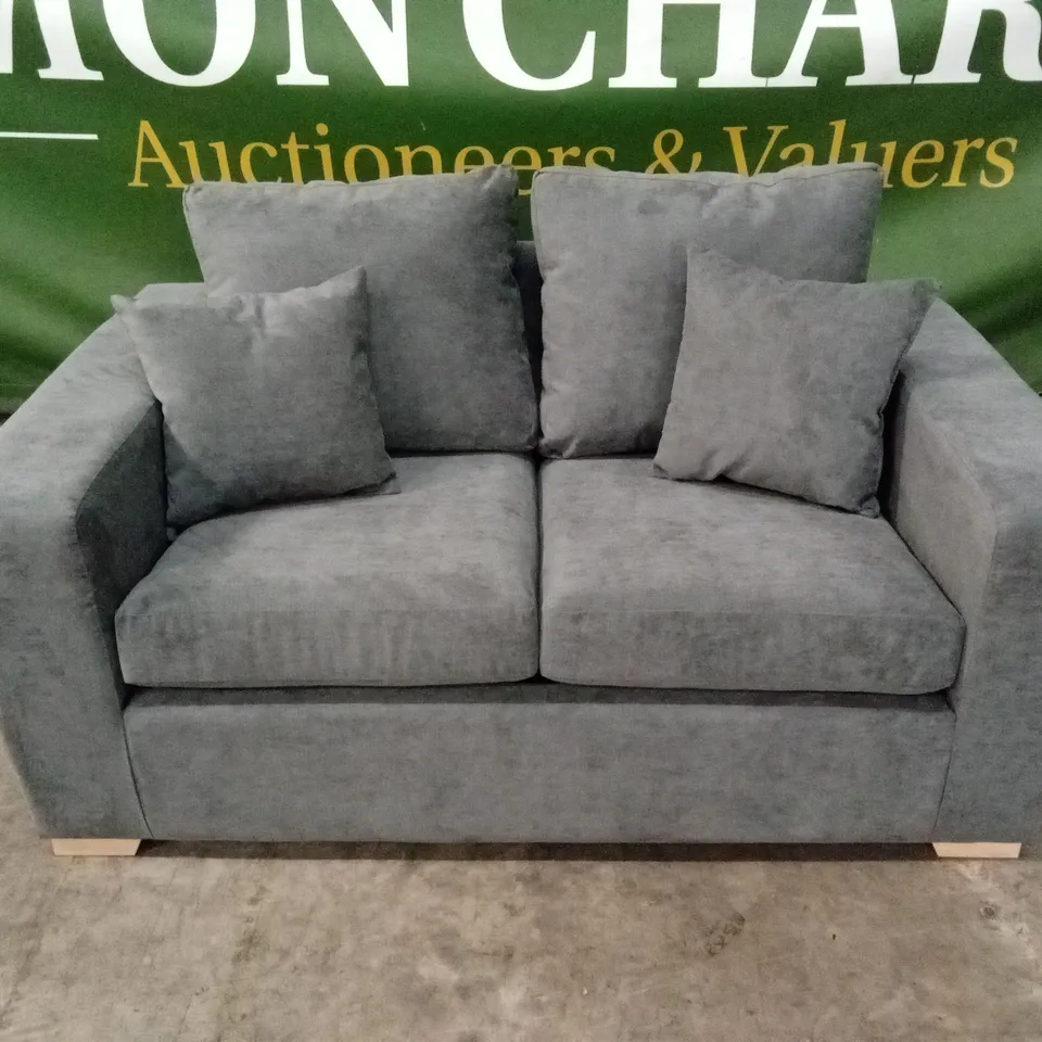 VALENCIA FABRIC 2 SEATER SOFA - GREY RRP £499
