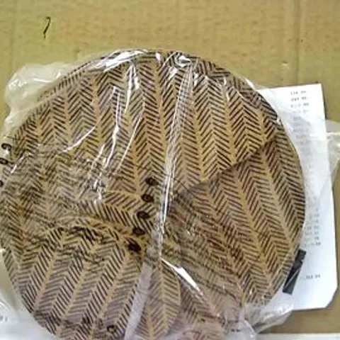 MONOCHROME 4 PIECE CORK PLACEMATS AND COASTERS