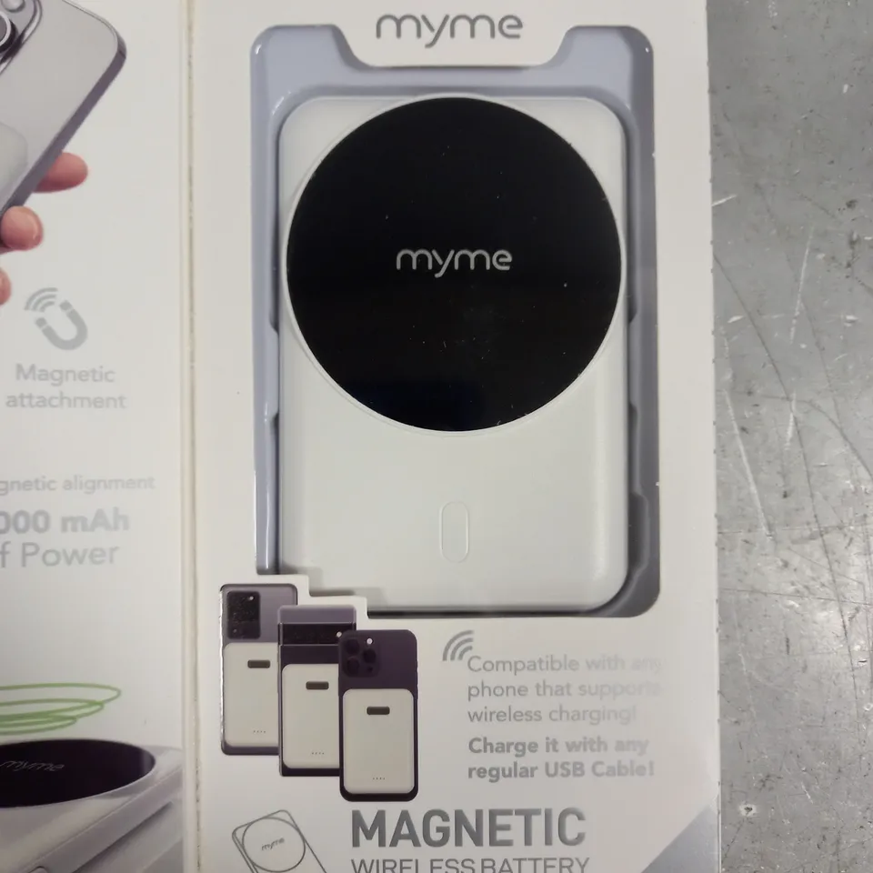 BOXED MYME MAGNETIC WIRELESS SMARTPHONE BATTERY - 4000MAH
