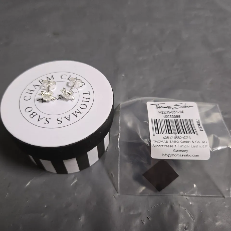 BOXED THOMAS SABO TURTLE THEMED EARRINGS