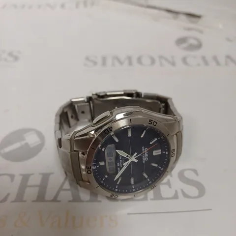 CASIO WAVE CAPTOR STAINLESS STEEL WATCH