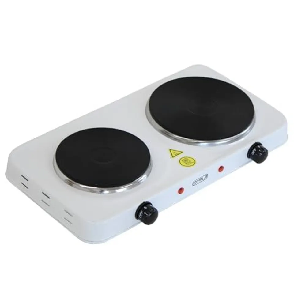 BOXED OYPLA 2.5KW ELECTRIC PORTABLE KITCHEN DOUBLE HOT PLATE BOXED