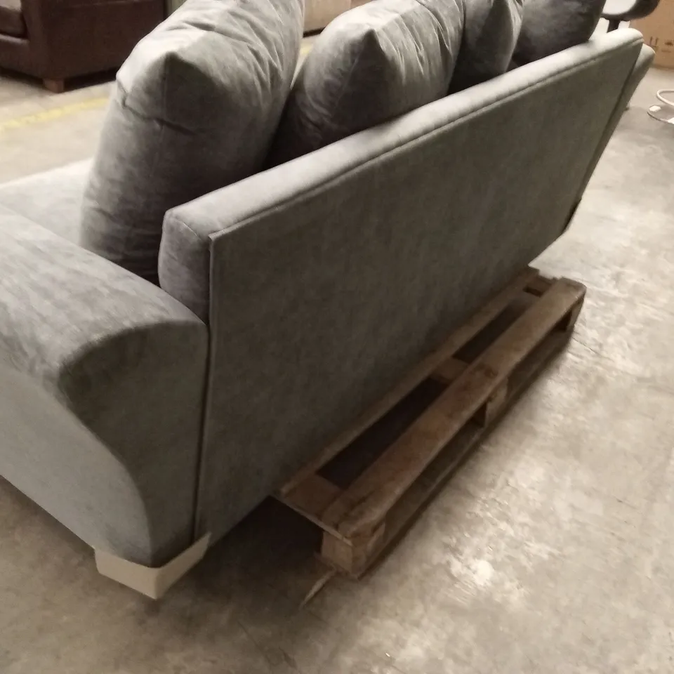 DURY FABRIC 3 SEATER SCATTER BACK SOFA  - GREY RRP £499
