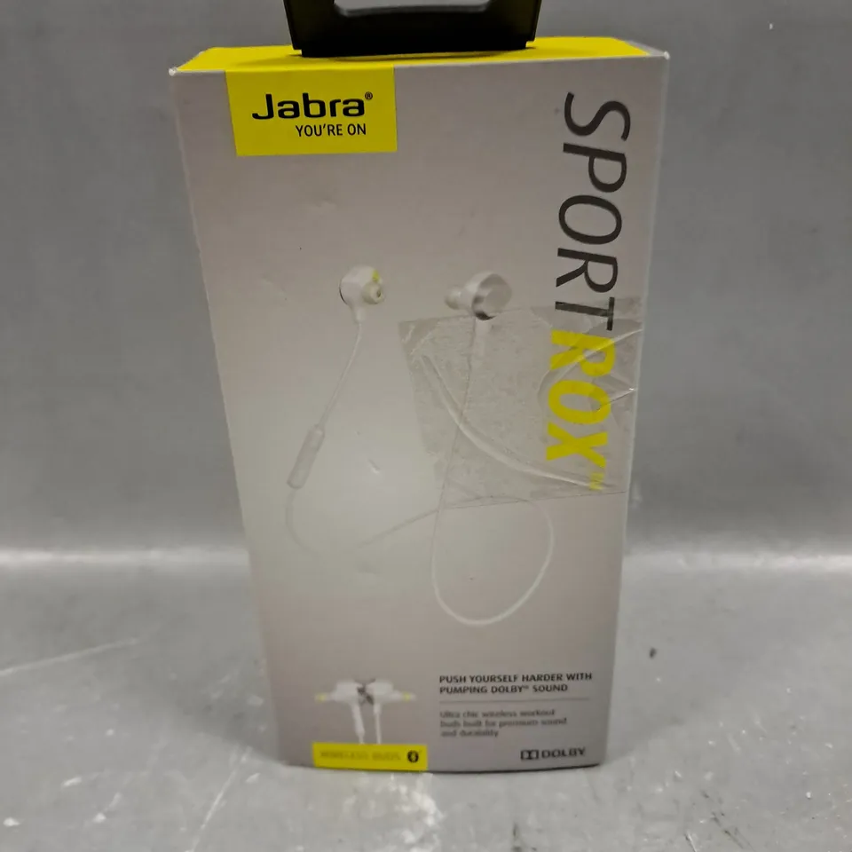 BOXED JABRA SPORTROX WIRELESS EARBUDS	