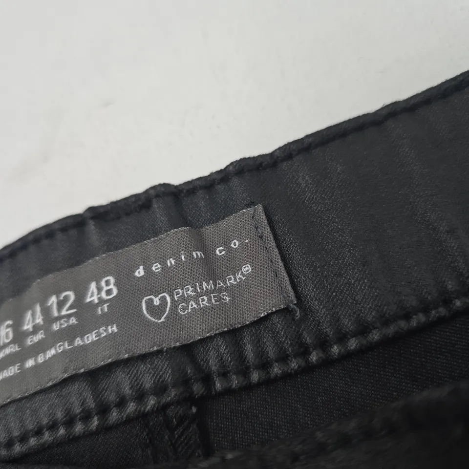 DENIM CO. BLACK JEANS – UK 16 / EU 44 / US 12 (MEN'S) – TAG SHOWS MULTIPLE SIZES