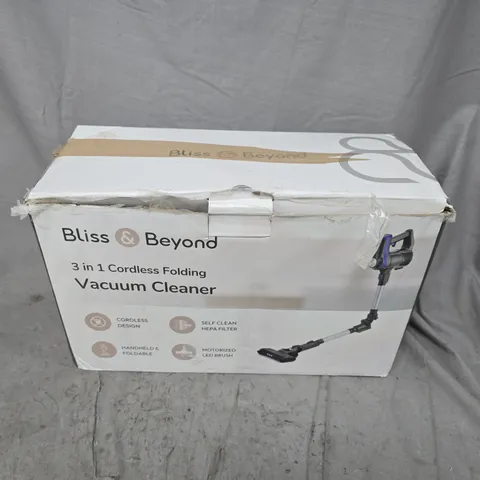 BOXED BLISS & BEYOND 3IN1 CORDLESS FOLDING VACUUM CLEANER