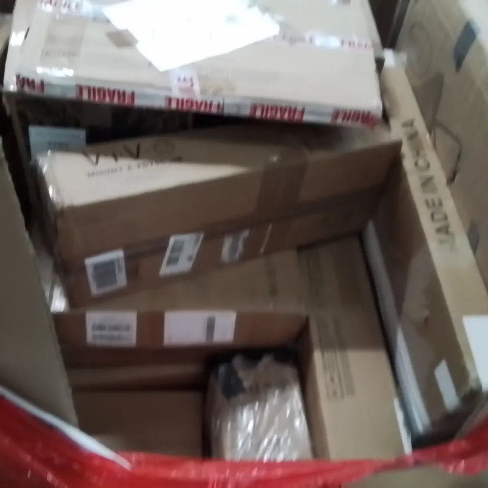 PALLET OF ASSORTED HOUSEHOLD GOODS AND PRODUCTS TO INCLUDE;PRESSURE WASHER,BREAD TIN,TOASTER