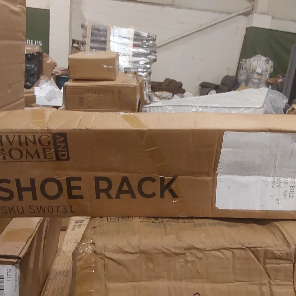 BOXED LIVING AND HOME SHOE RACK